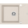 Elegancki Zlewozmywak Granitowy Evora beżowy 59x44 z Krótkim Ociekaczem