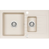 Stylowy Zlewozmywak Granitowy Zorba 1.5 z Ociekaczem - Beżowy Elegancik do Twojej Kuchni!