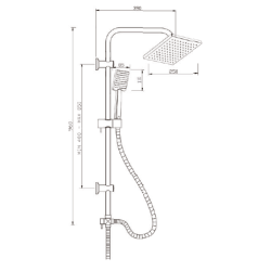 Patras AU-31-001: Nowoczesna deszczownia, która odmieni Twoją łazienkę!