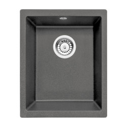 Elegancki zlewozmywak podblatowy Corda 46x38 antracyt - nowoczesny design!