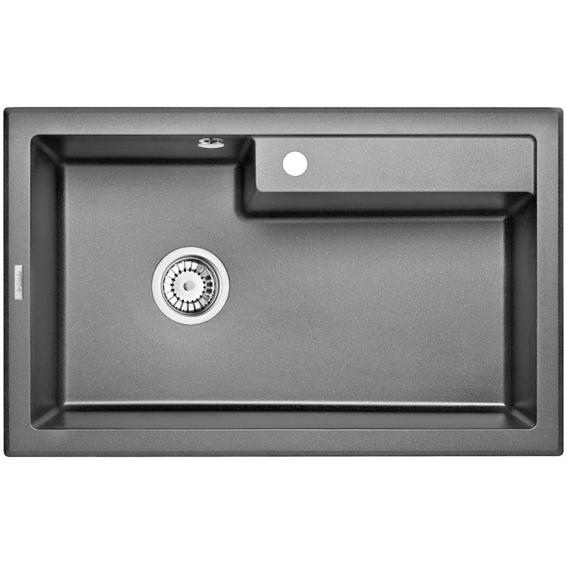 Luksusowy Zlewozmywak Granitowy Eridan 80x50 cm Antracyt - Styl i Wytrzymałość w Twojej Kuchni