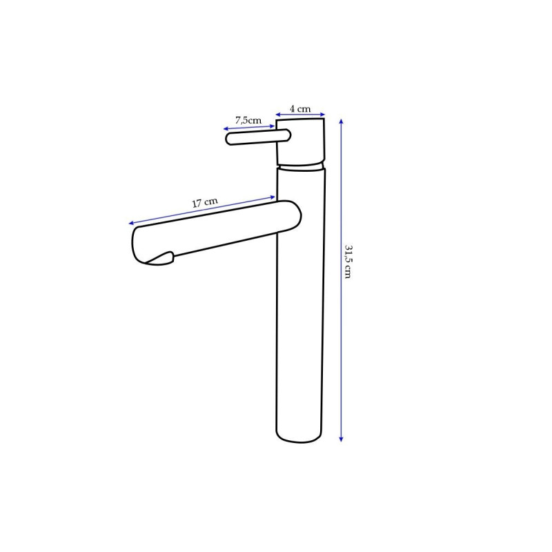 Elegancka Bateria Umywalkowa Tess Wysoka Chromowana - Styl i Funkcjonalność
