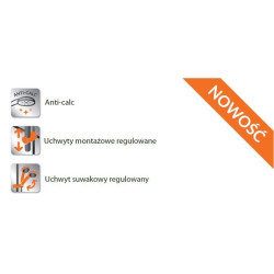 Zestaw prysznicowy z deszczownicą i baterią - Nowoczesny styl od Silves