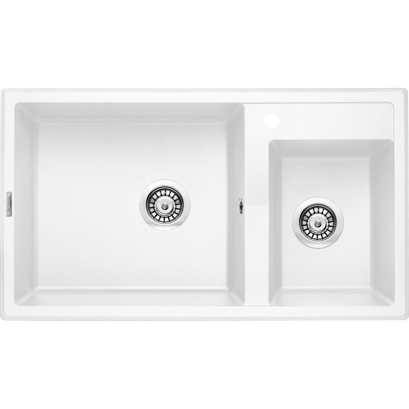 Zlewozmywak Granitowy Eridan 2 Komory Alabaster 88x50 – Elegancja i Funkcjonalność w Jedynej Formie!