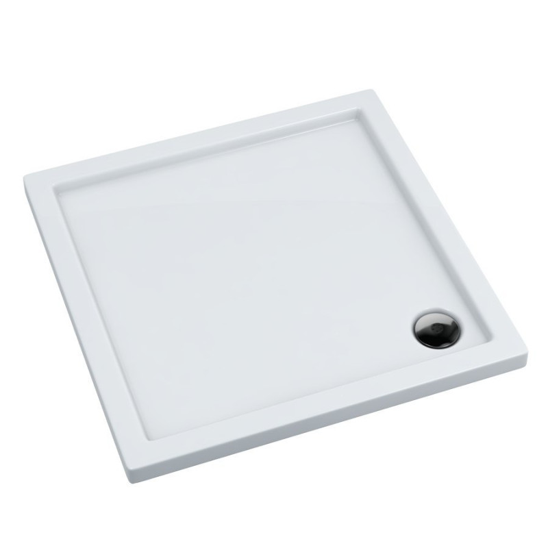 Stylowy Brodzik Kwadratowy 80x80 cm Corrina Stabilsound Plus - Komfort i Elegancja w Twojej Łazience