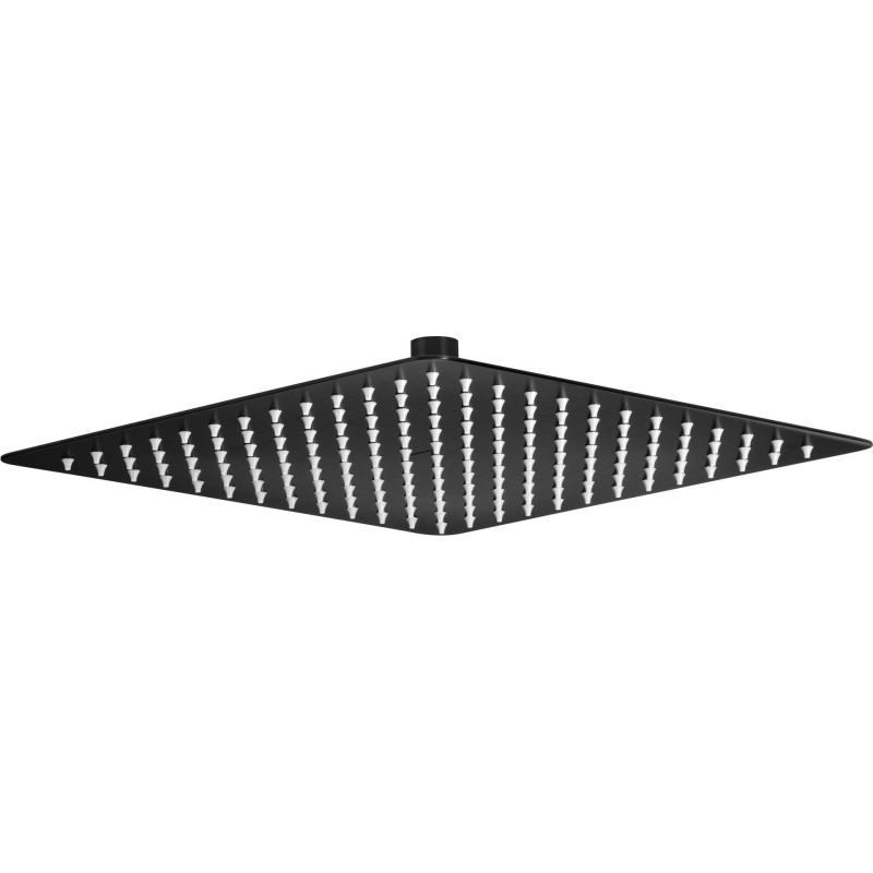 Kwadratowa Głowica Prysznicowa Nero 300x300 mm - Stalowa Elegancja i Funkcjonalność