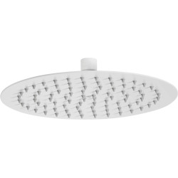 Stylowa Głowica Prysznicowa Biało-Stalowa 250mm - Zrelaksuj się deszczowym strumieniem!