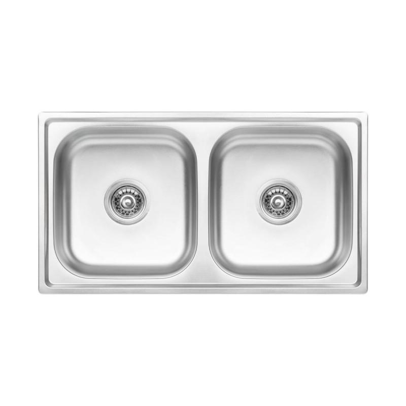 Podwójna Funkcjonalność: Odwracalny Zlewozmywak Stalowy Inox SKS 320T z Syfonem i Akcesoriami