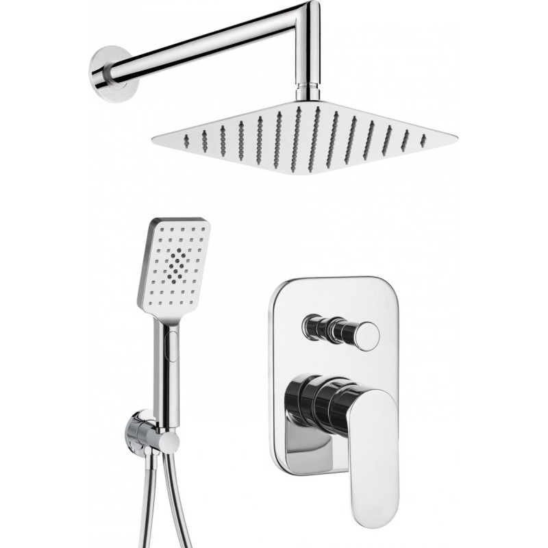 Zestaw Natryskowy Alpinia z Baterią i Deszczownicą Chrom – Luksusowa Kompozycja dla Twojej Łazienki