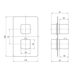 Deante Therm bateria umywalkowa chrom