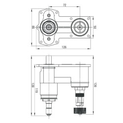 Termostatyczny Korpus Podtynkowy BOXA z Mosiądzu - Model BXY_M44T dla Twojego Komfortu