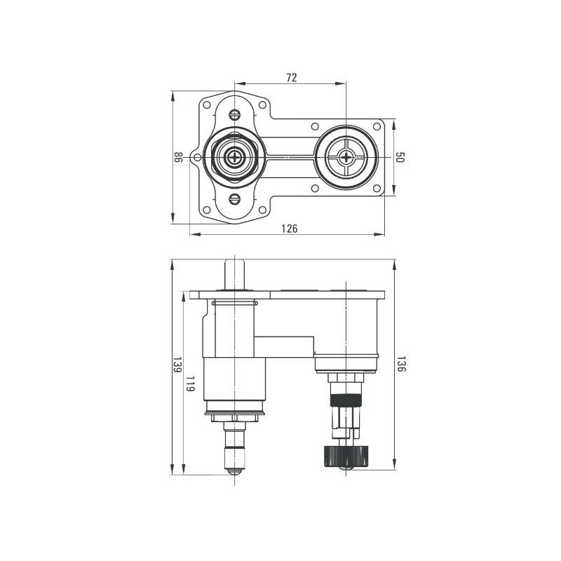 Deante Therm bateria prysznicowa podtynkowa