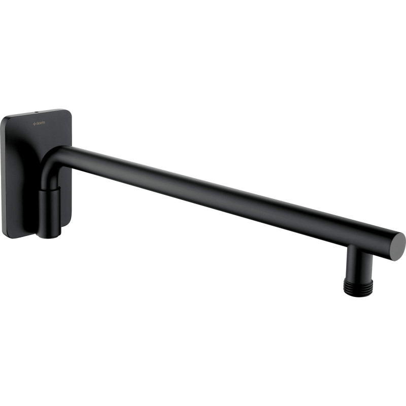 Elegancka Wylewka Natryskowa Nero 400 mm - Styl Nowoczesny, Mosiądz, Montaż Podtynkowy