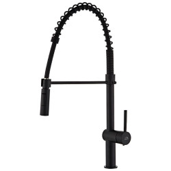 Laveo Rhea bateria zlewozmywakowa stojąca na sprężynie czarne