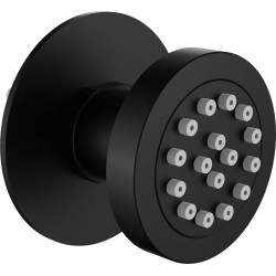 Dysza Deszczowa Nero - Elegancka Okrągła Dysza Prysznicowa z Mosiądzu, Anti-Calc, Regulowana