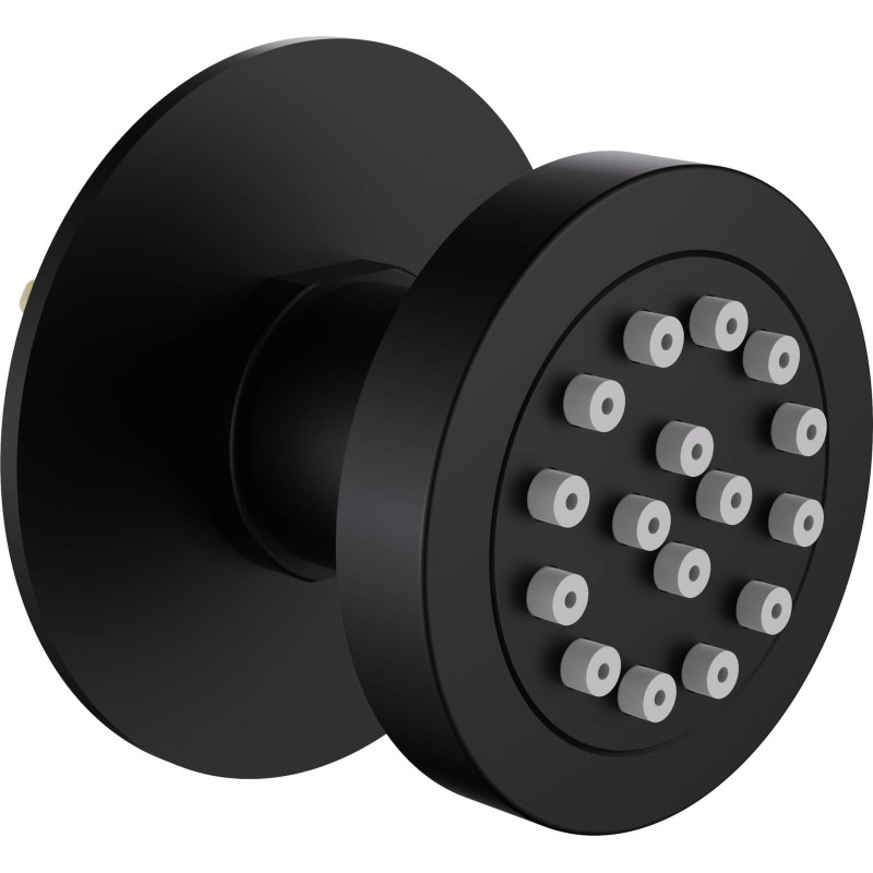 Dysza Deszczowa Nero - Elegancka Okrągła Dysza Prysznicowa z Mosiądzu, Anti-Calc, Regulowana