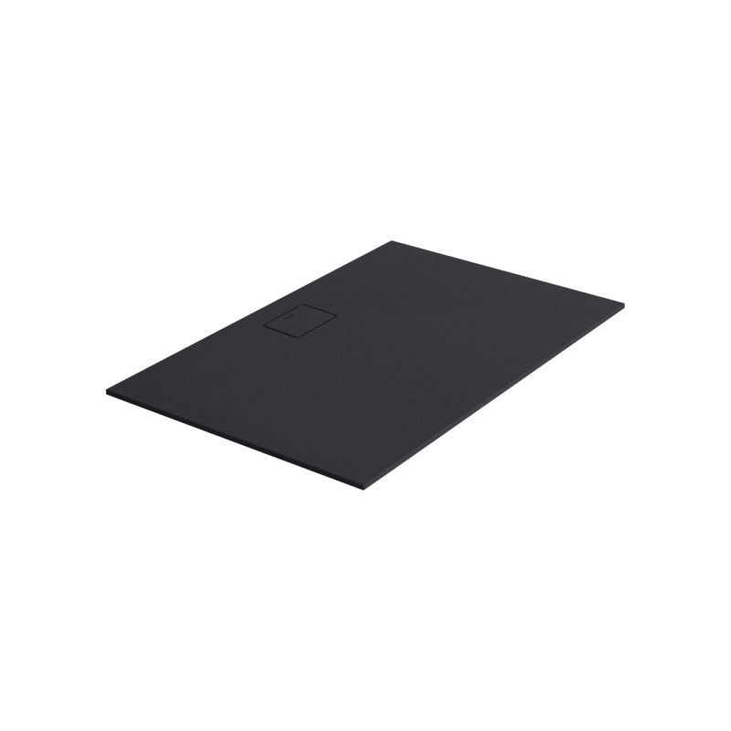 Lavano brodzik prostokątny 140x90 cm kompozytowy, czarny