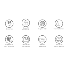 Kuchinox Standard zlewozmywak stalowy wpuszczany gładki 430x780 2-komorowy