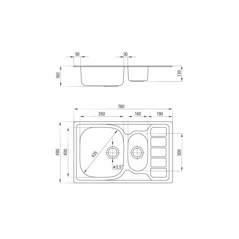Elegancki Zlewozmywak Soul 1.5-komorowy z Praktycznym Ociekaczem