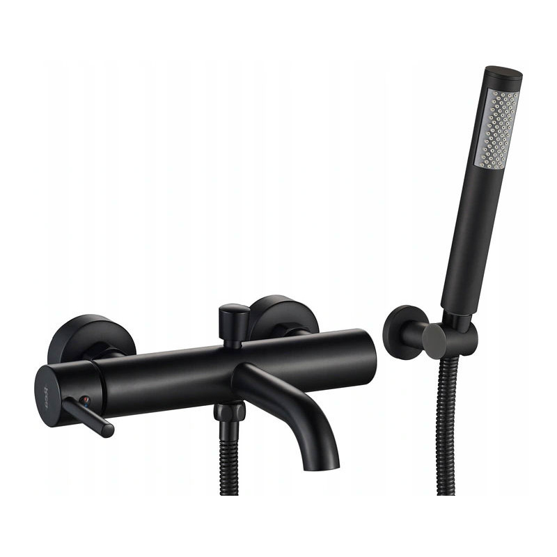 Elegancka Bateria Wannowa Lungo w Nowoczesnej Czerni – Styl i Funkcjonalność