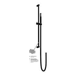 Prysznic Komfort 1.0 – elegancki zestaw z deszczową słuchawką i anty-skręt wężem, gwarancja 5 lat