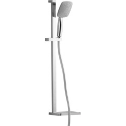 Zestaw Prysznicowy Deluxe 2w1: Deszcz & Hydromasaż, Anti-Calc, Regulowany Drążek ze Stali Nierdzewnej