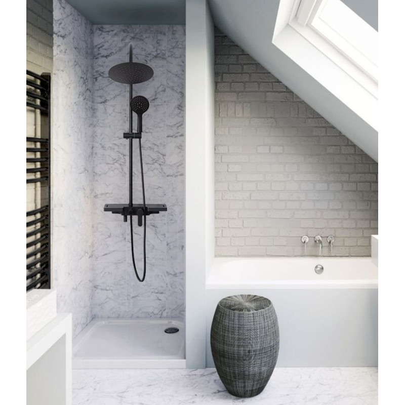 Stylowy Zestaw Prysznicowy VIGO Czarny - Elegancja w Twojej Łazience!