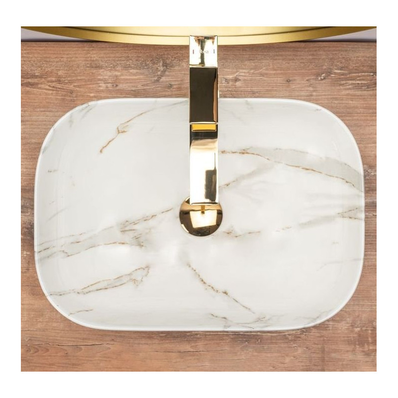 Ekskluzywna Umywalka Nablatowa BELINDA AIAX w Połysku - Elegancja i Styl