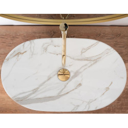 Elegancka Umywalka AIAx ROYAL SHINY - Nowoczesny Styl Nablatowy