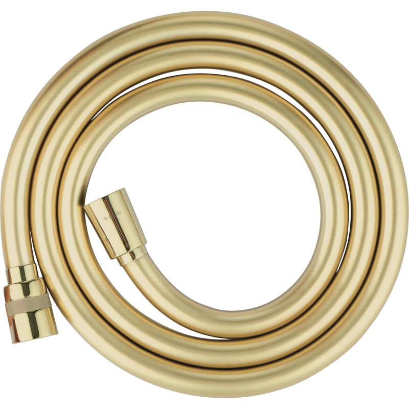 Luksusowy Wąż Prysznicowy 150cm - Złoto Szczotkowane PVC & Mosiądz, Anti-Twist, 1/2" Końcówki