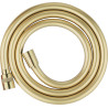 Luksusowy Wąż Prysznicowy 150cm - Złoto Szczotkowane PVC & Mosiądz, Anti-Twist, 1/2" Końcówki