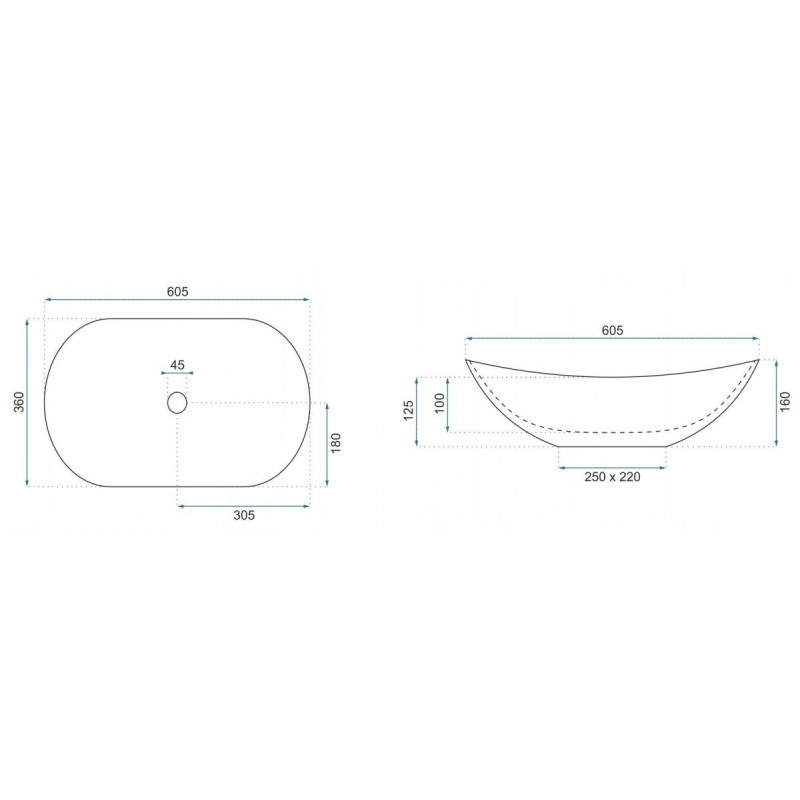 Ekskluzywna Umywalka Nablatowa Royal Granit Shiny – Elegancja w Twojej Łazience!
