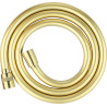 Elegancki Złoty Wąż Prysznicowy 150 cm - PVC, Anti-Twist, 6L/min, Mosiężne Końcówki