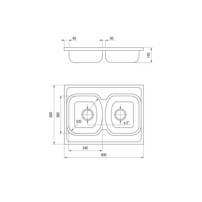 Zlewozmywak Tango 2 - Stylowa Funkcjonalność bez Ociekacza!