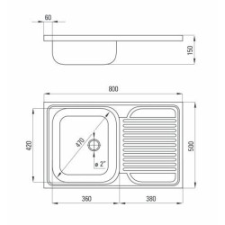 Zlewozmywak Tango: Stylowy design z ociekaczem dla Twojej kuchni!