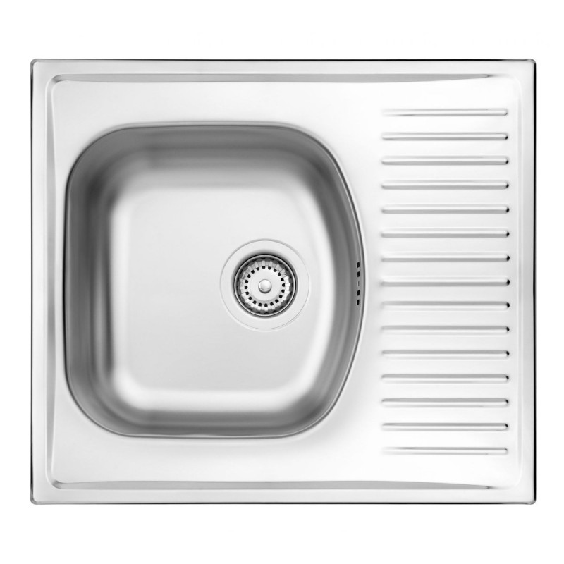 Zlewozmywak TECHNO 1-komorowy z eleganckim krótkim ociekaczem - Nowoczesny Design