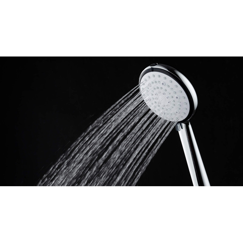 Prysznicowy Luksus: 6-Funkcyjna Głowica Chromowa z Systemem Anti-Calc