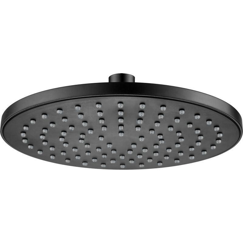 Ekskluzywna Głowica Prysznicowa Nero 1-Funkcyjna - Okrągła, 201mm, Deszczowy Strumień