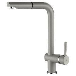 Laveo Luna bateria zlewozmywakowa stojąca szary granit