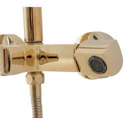 Luksusowy zestaw prysznicowy Roger Gold z elegancką wylewką - REA-P0692