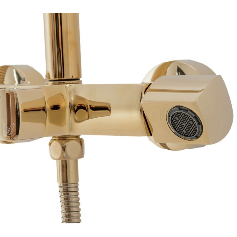 Luksusowy zestaw prysznicowy Roger Gold z elegancką wylewką - REA-P0692