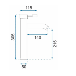 NOWOCZESNA WYSOKA BATERIA DO UMYWALKI GRAF CZARNA - LUKSUS I STYL W TWOJEJ ŁAZIENCE