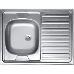 Kuchinox 60 zlewozmywak stalowy nakładany len 600x800 1-komorowy