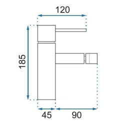 Elegancka Bateria Bidetowa TESS - Chromowany Design dla Nowoczesnych Łazienek
