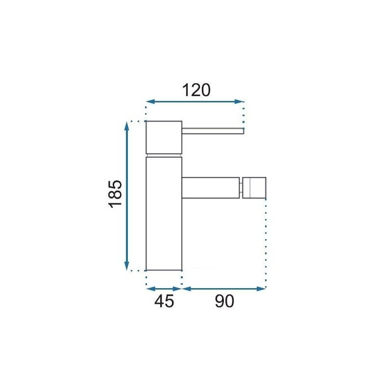 Elegancka Bateria Bidetowa TESS - Chromowany Design dla Nowoczesnych Łazienek