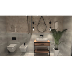 Elegancka Szafka MODUS 80cm z Blatem i Szufladą pod Umywalkę Nablatową