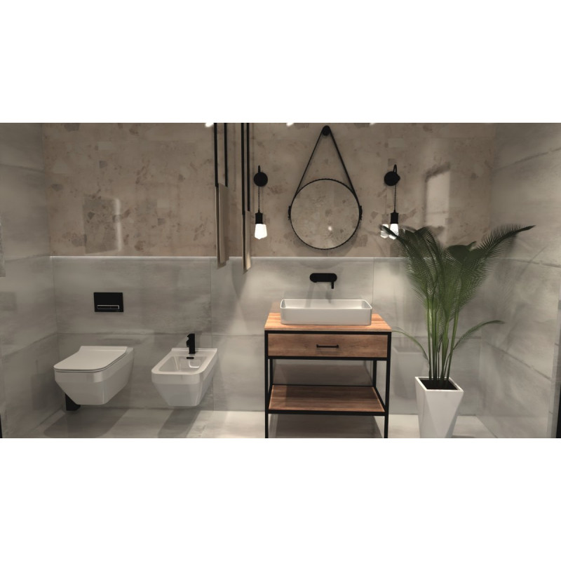 Elegancka Szafka MODUS 80cm z Blatem i Szufladą pod Umywalkę Nablatową