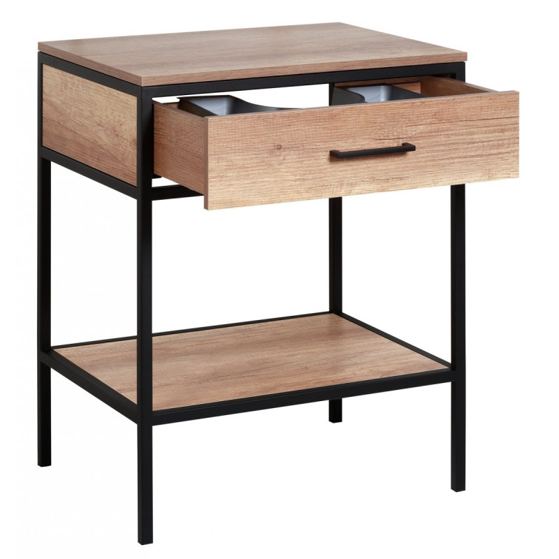 Nowoczesna szafka MODUS 60 cm z blatem i szufladą – elegancja dla Twojej łazienki!