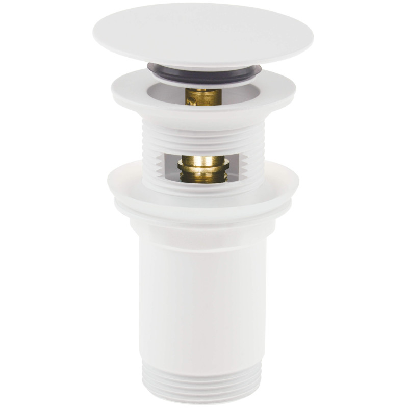 Uniwersalny Korek Click-Clack Bianco do Umywalki i Bidetu - Elegancki i Funkcjonalny