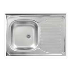 Kuchinox 60 zlewozmywak stalowy nakładany gładki 600x800 1-komorowy